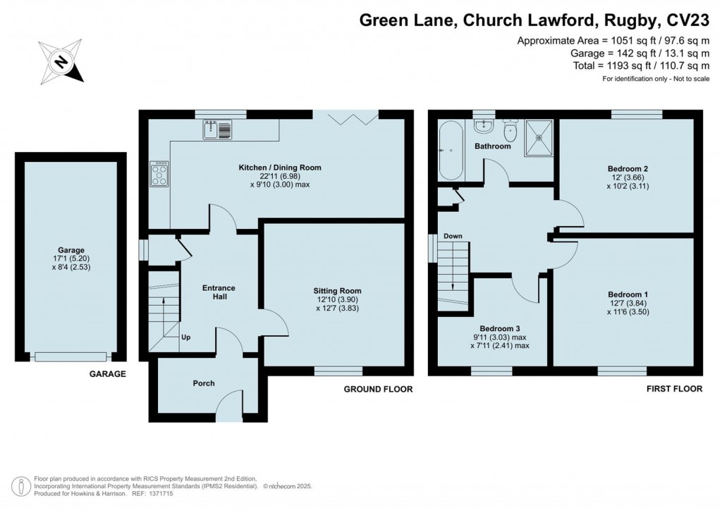 Floorplans For Green Lane, Church Lawford, Rugby, CV23