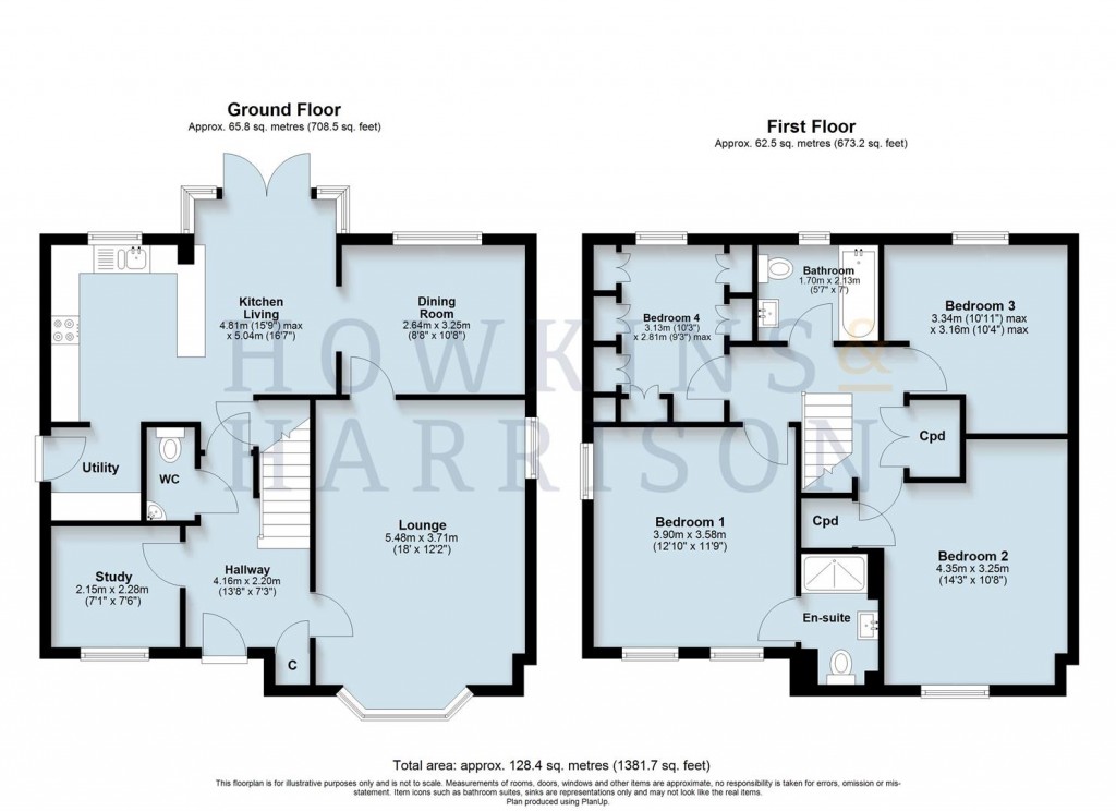 Floorplans For Pentland Road, Ashby-De-La-Zouch, LE65