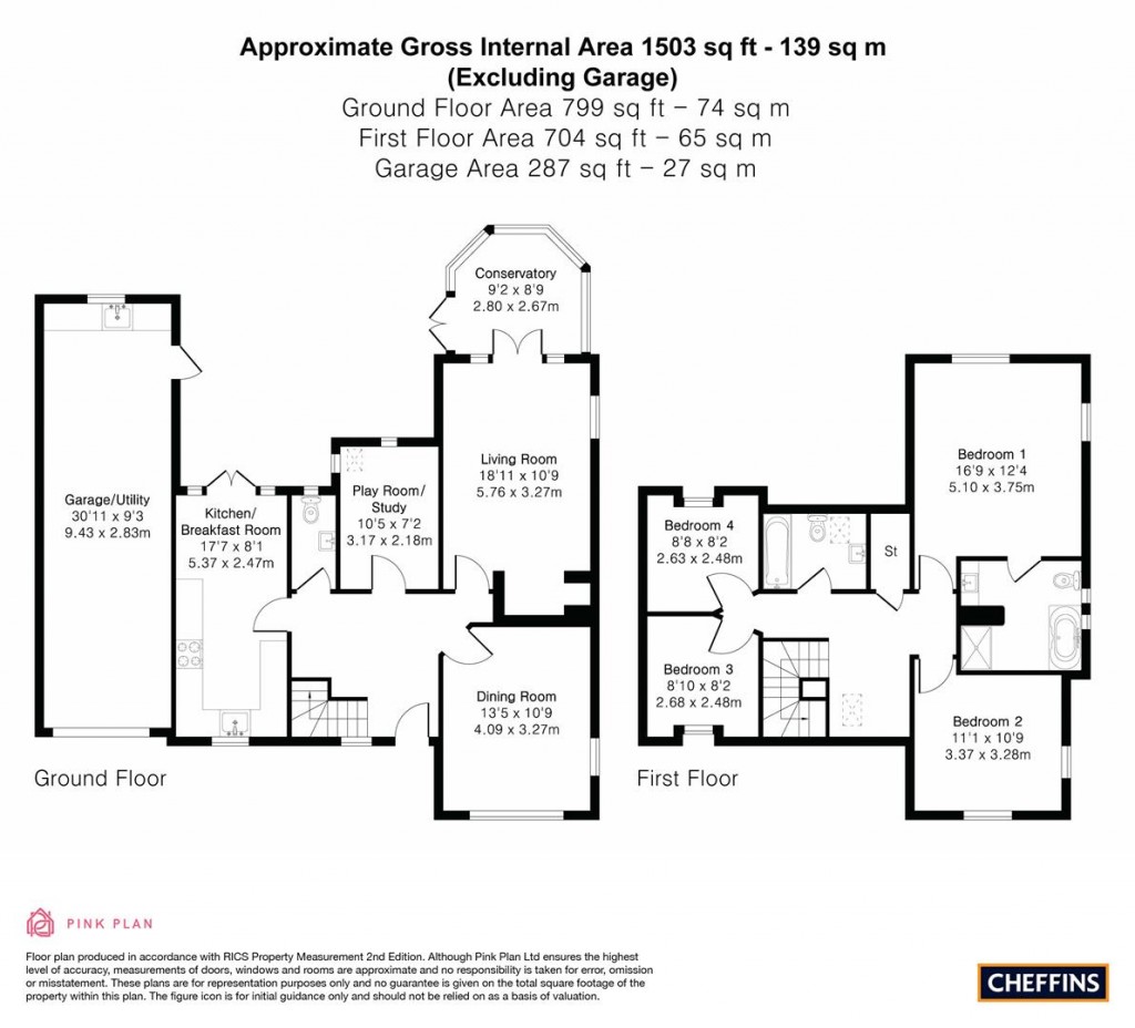 Floorplans For Bankes Mead, Duxford, Cambridge