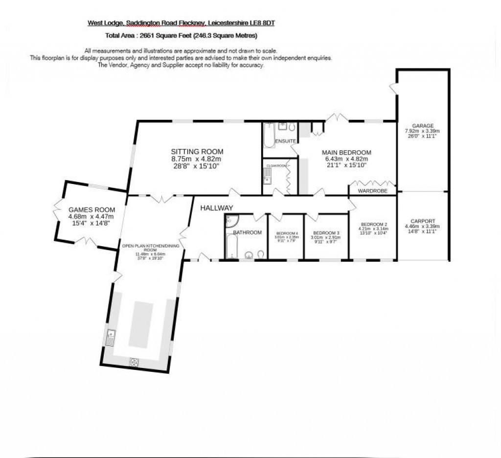 Floorplans For Saddington Road, Fleckney, Leicestershire