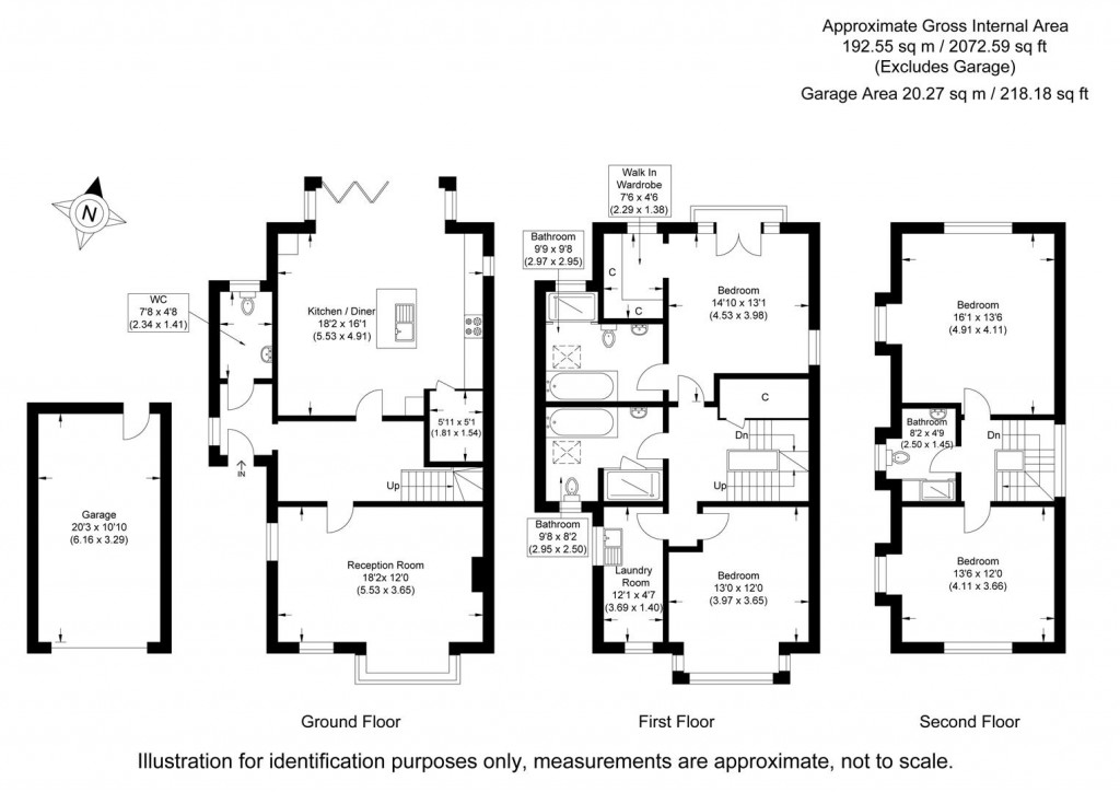 Floorplans For Gillon Way, Radwinter, Saffron Walden