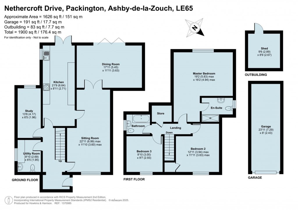 Floorplans For Nethercroft Drive, Packington ,LE65