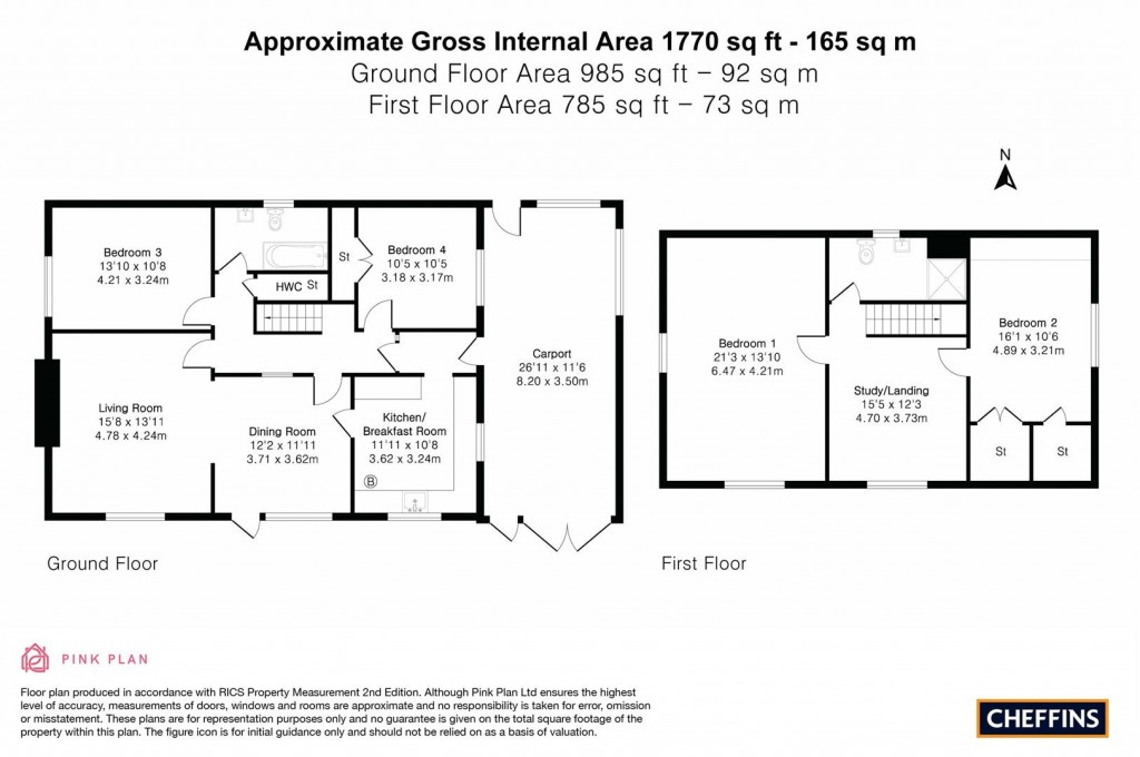 Floorplans For Pantile Lane, Burwell