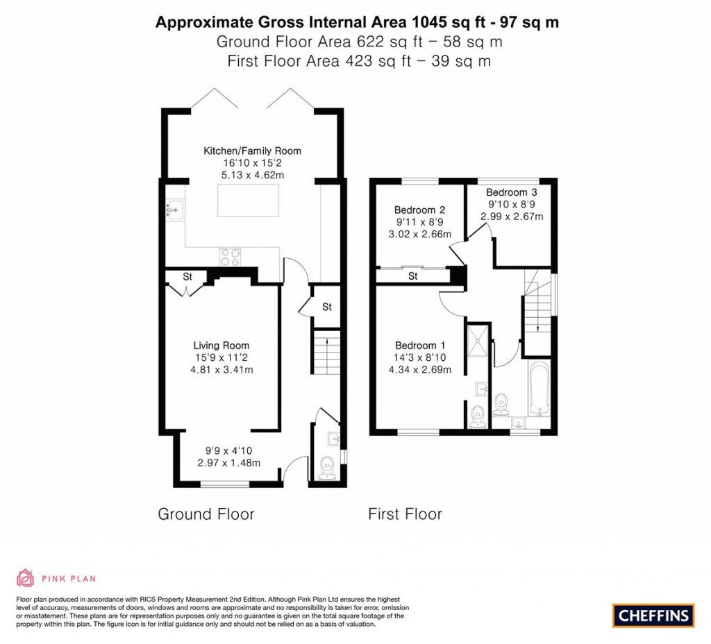 Floorplans For Downs Crescent, Haverhill