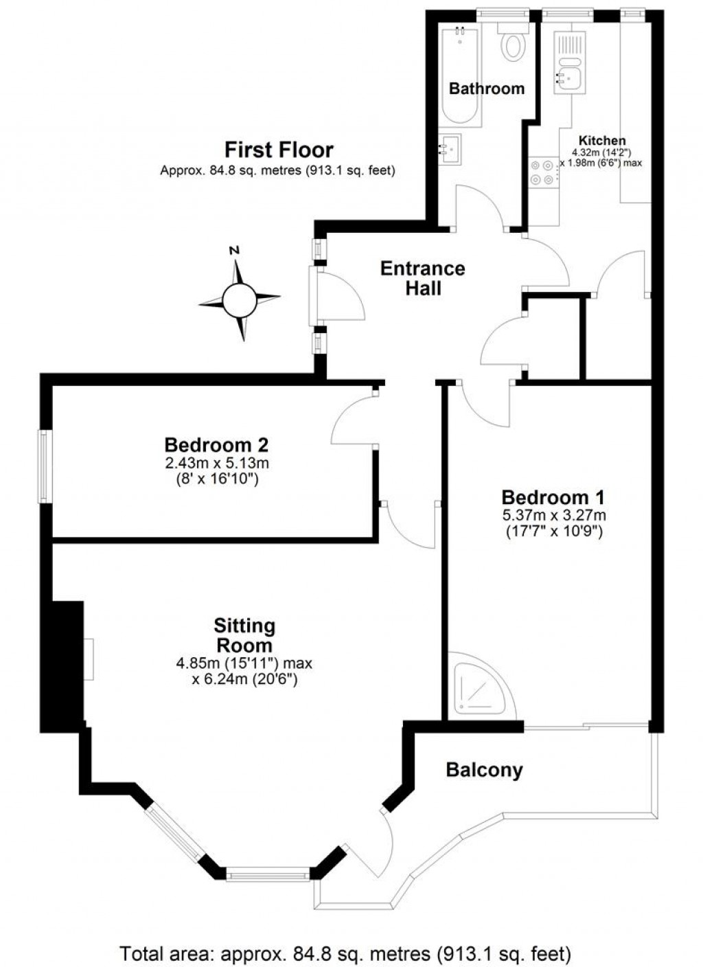 Floorplans For Park Hill Road, Torquay