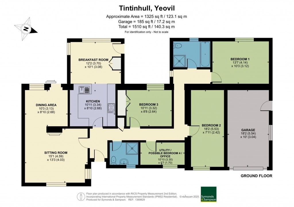 Floorplans For Queen Street, Tintinhull, Yeovil