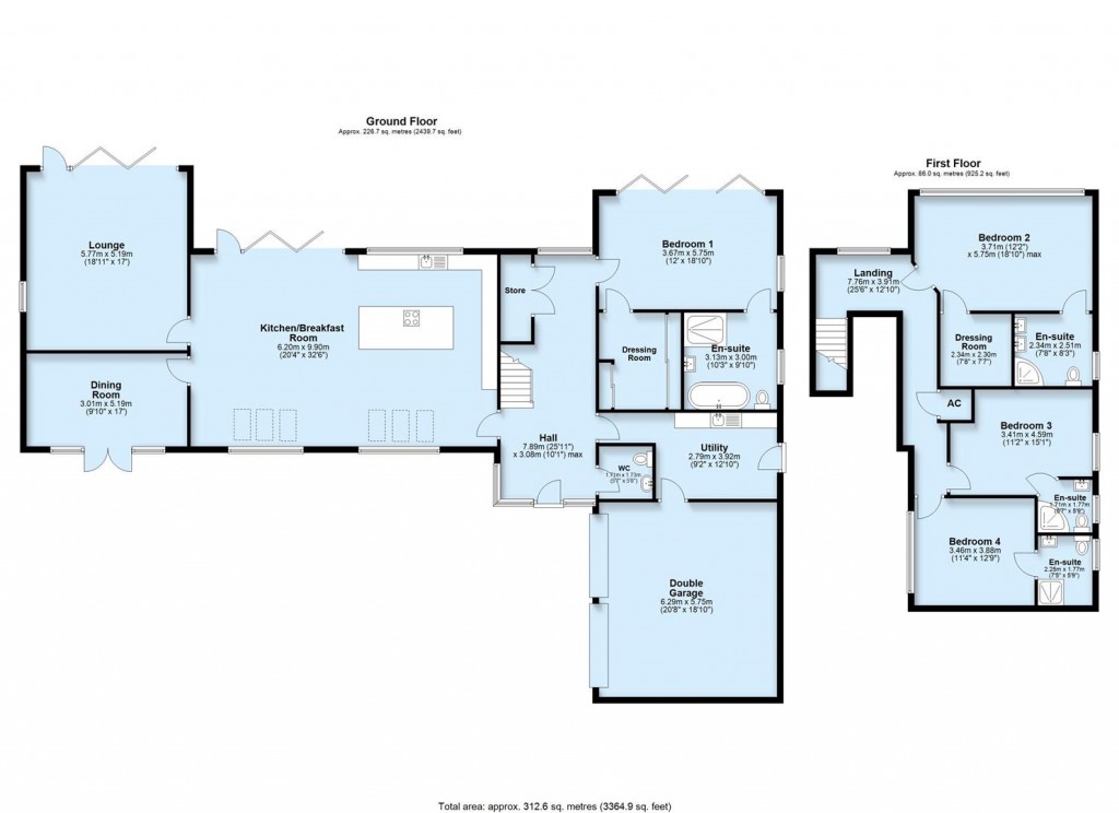 Floorplans For Station Road, Ibstock