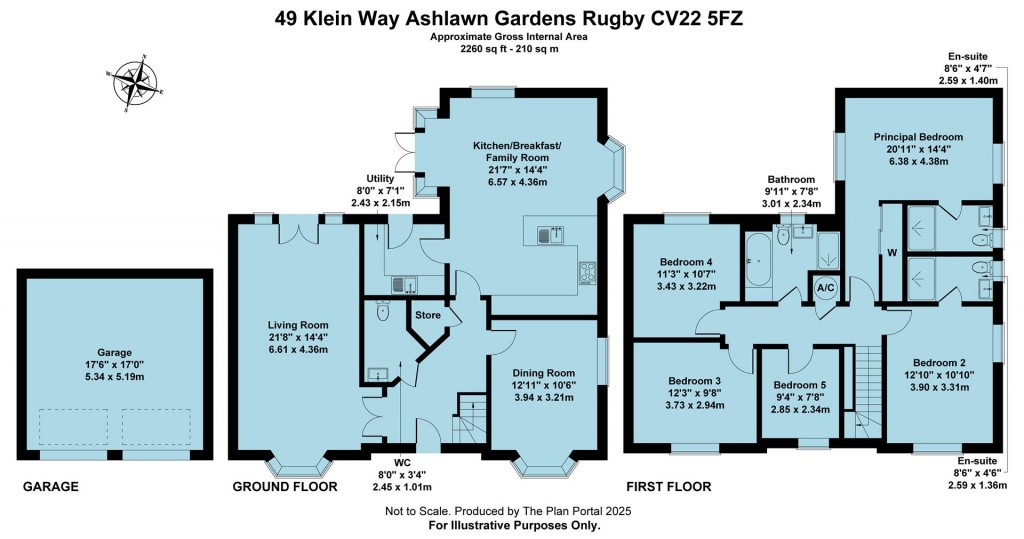 Floorplans For Klein Way, Ashlawn Gardens, Rugby,CV22