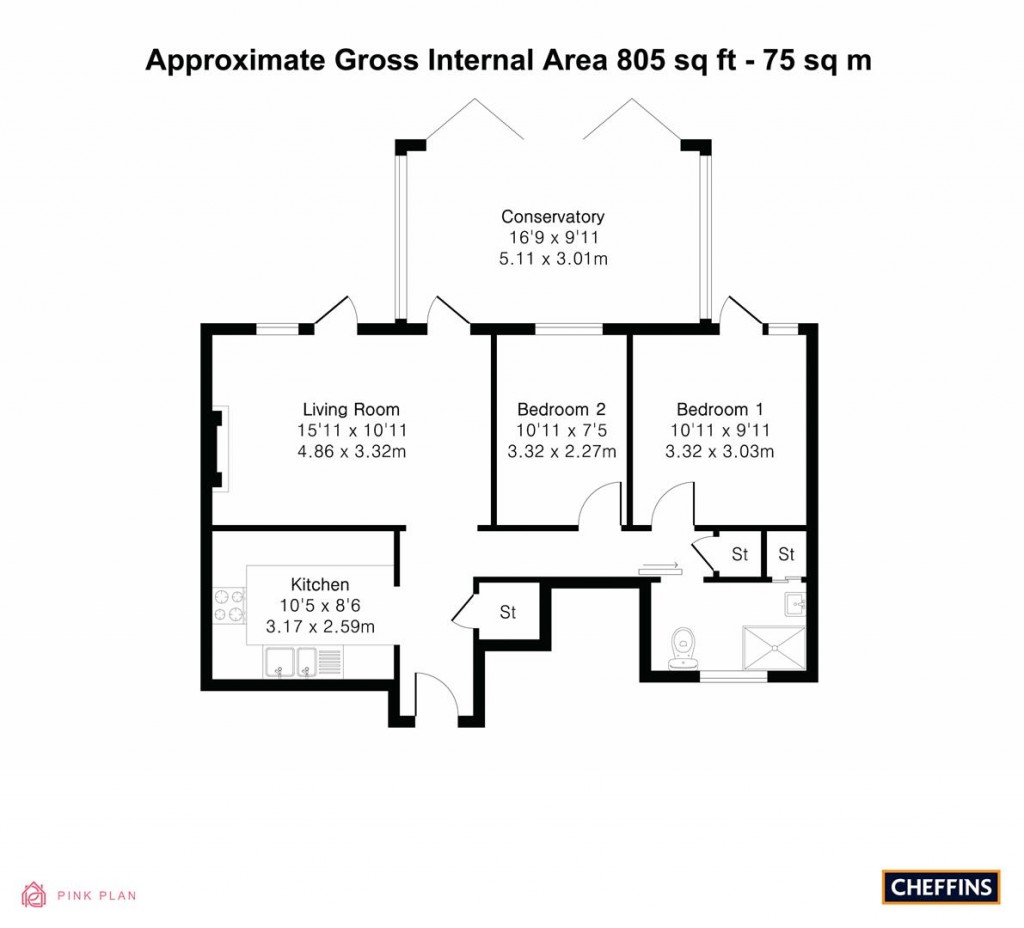 Floorplans For Park Drive, Impington, Cambridge