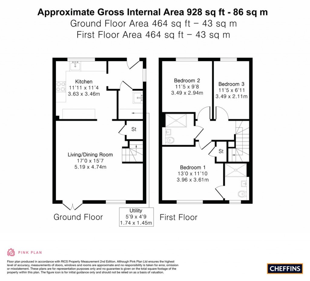 Floorplans For Wesley Way, Witchford