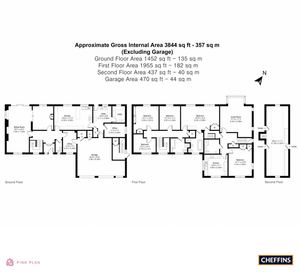 Floorplans For Cantelupe Road, Haslingfield, Cambridge