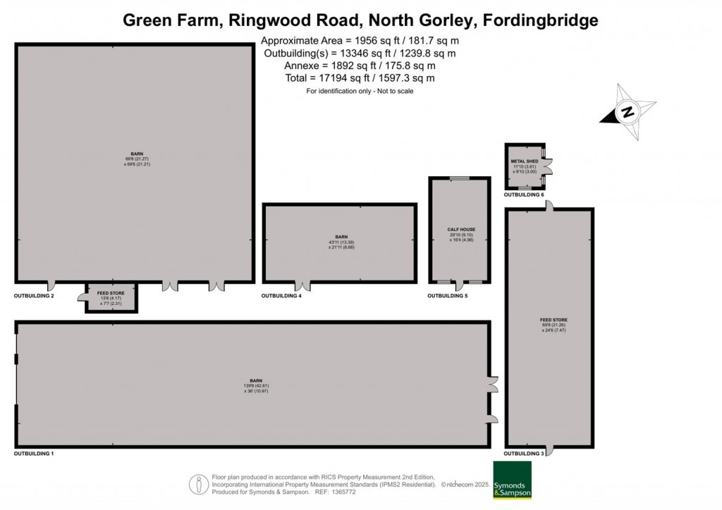Floorplans For Green Farm, North Gorley, New Forest