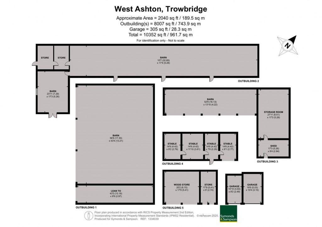 Floorplans For Lot 2 - Amouracre Farm, Wiltshire