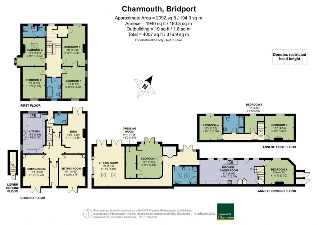 Floorplans For The Street, Charmouth, Bridport