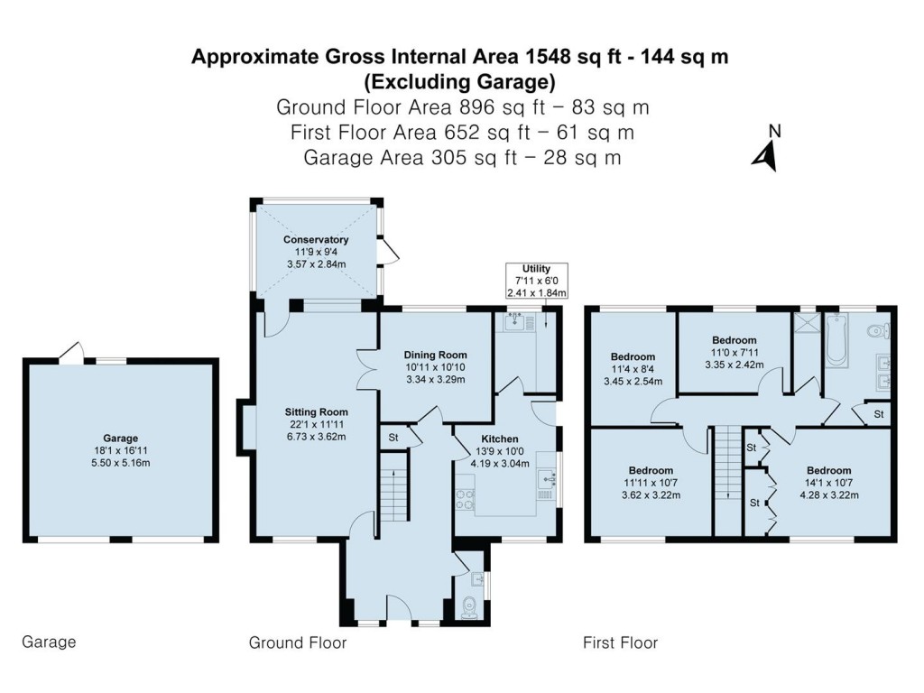Floorplans For The Paddocks, Bugbrooke, Northampton, NN7