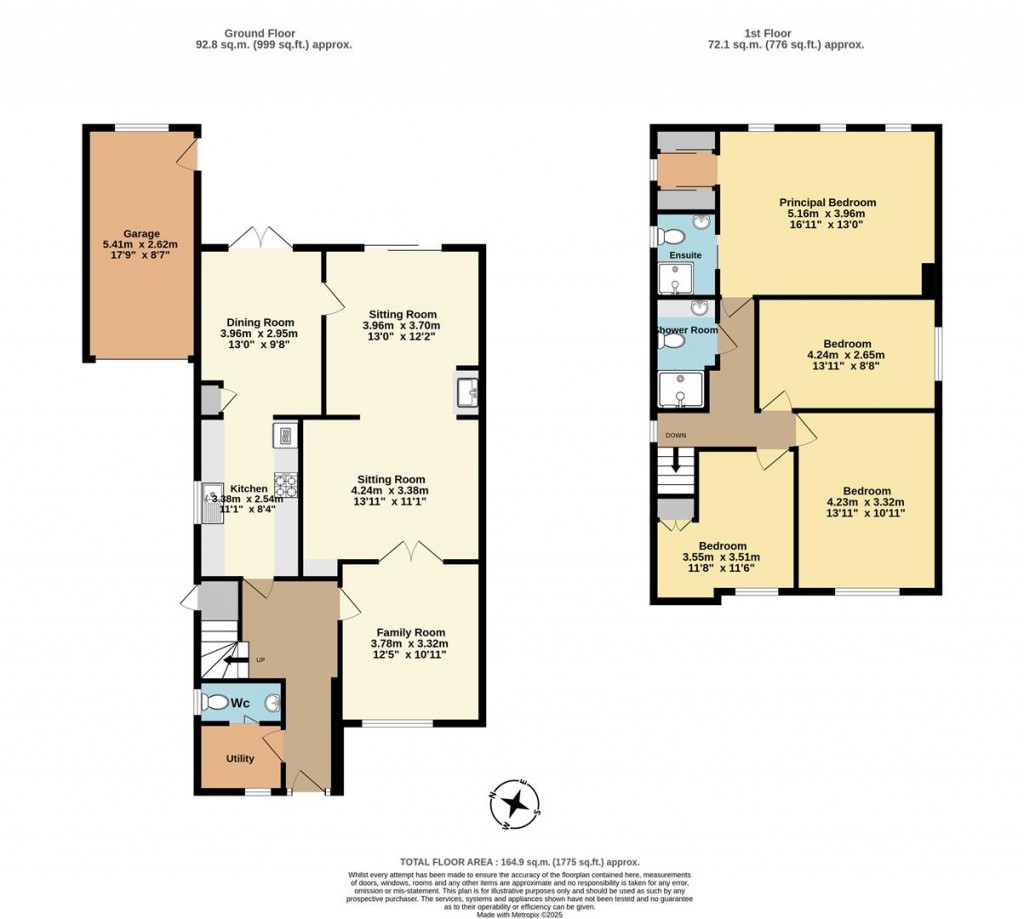 Floorplans For Malt Field, Lympstone, Exmouth