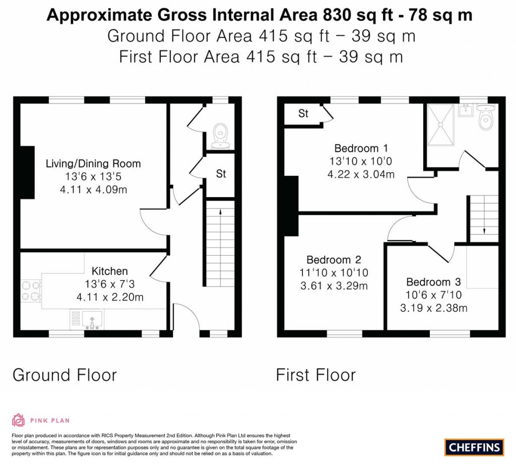 Floorplans For Union Lane, Cambridge