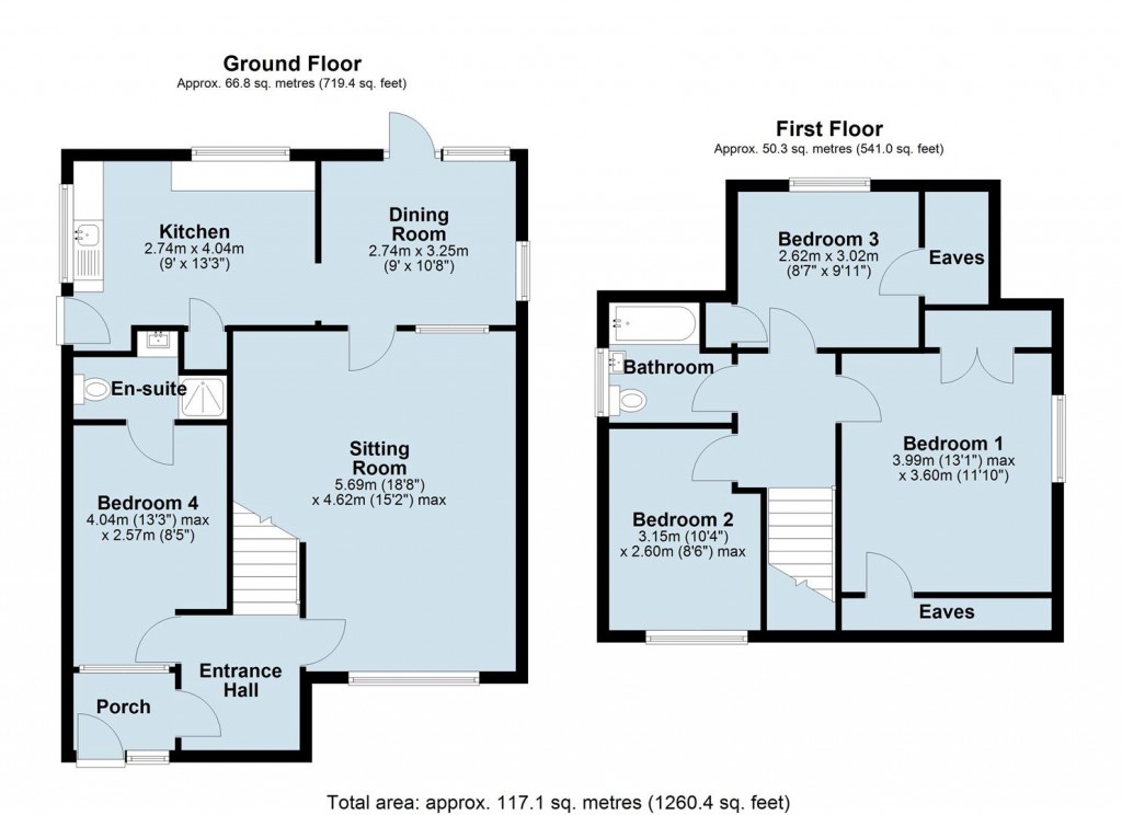 Floorplans For Brooklands Close, Daventry, NN11