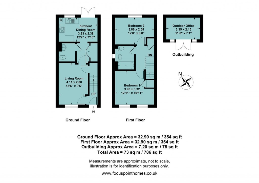 Floorplans For Bismore Road, Banbury
