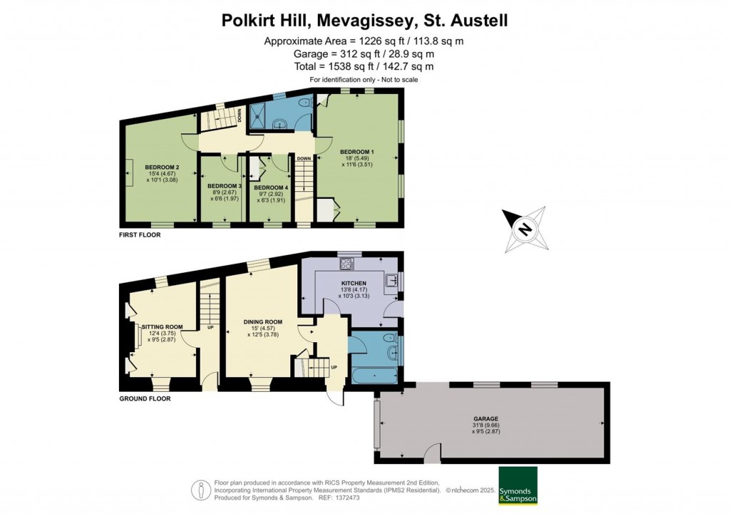Floorplans For Polkirt Hill, Mevagissey