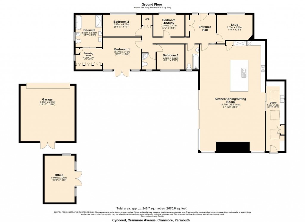Floorplans For Cranmore, Isle of Wight