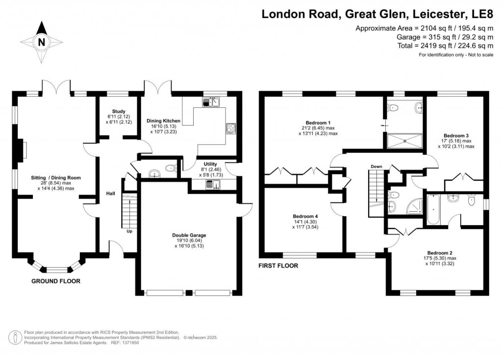 Floorplans For Beggars Roost, Great Glen, Leicestershire
