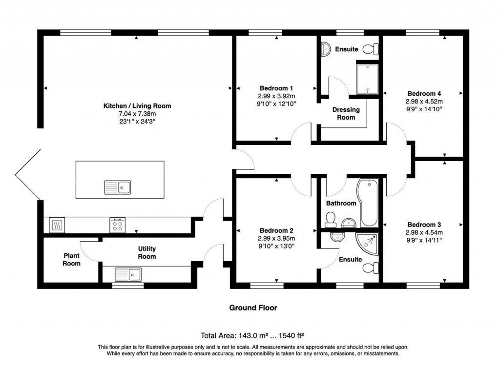 Floorplans For Kerswell, Cullompton