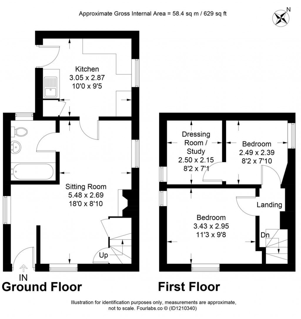 Floorplans For Butts Way, Milverton, Taunton