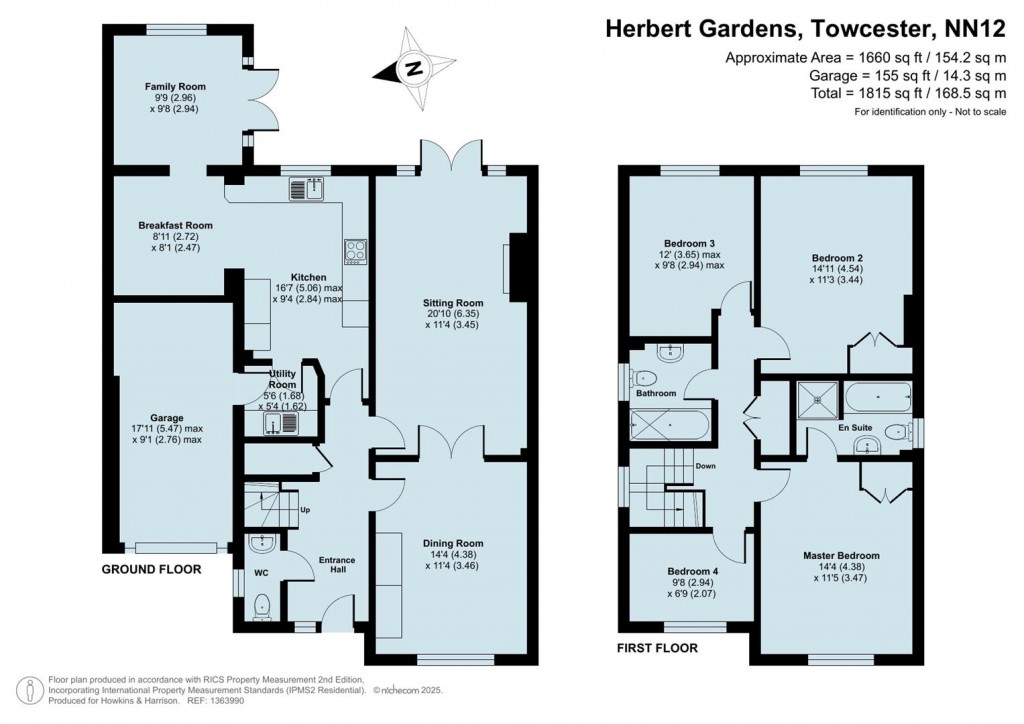 Floorplans For Herbert Gardens, Towcester, NN12