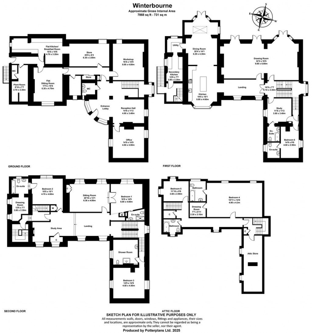 Floorplans For Bonchurch, Isle of Wight