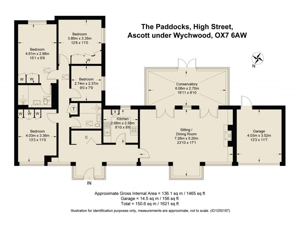 Floorplans For Ascott-Under-Wychwood, Oxfordshire