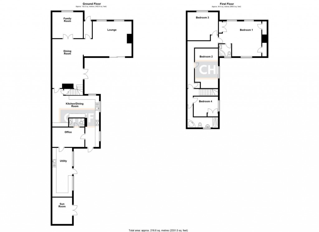 Floorplans For High Street, Wilburton, Ely