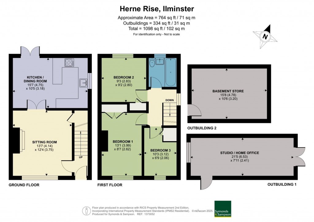 Floorplans For Herne Rise, Ilminster