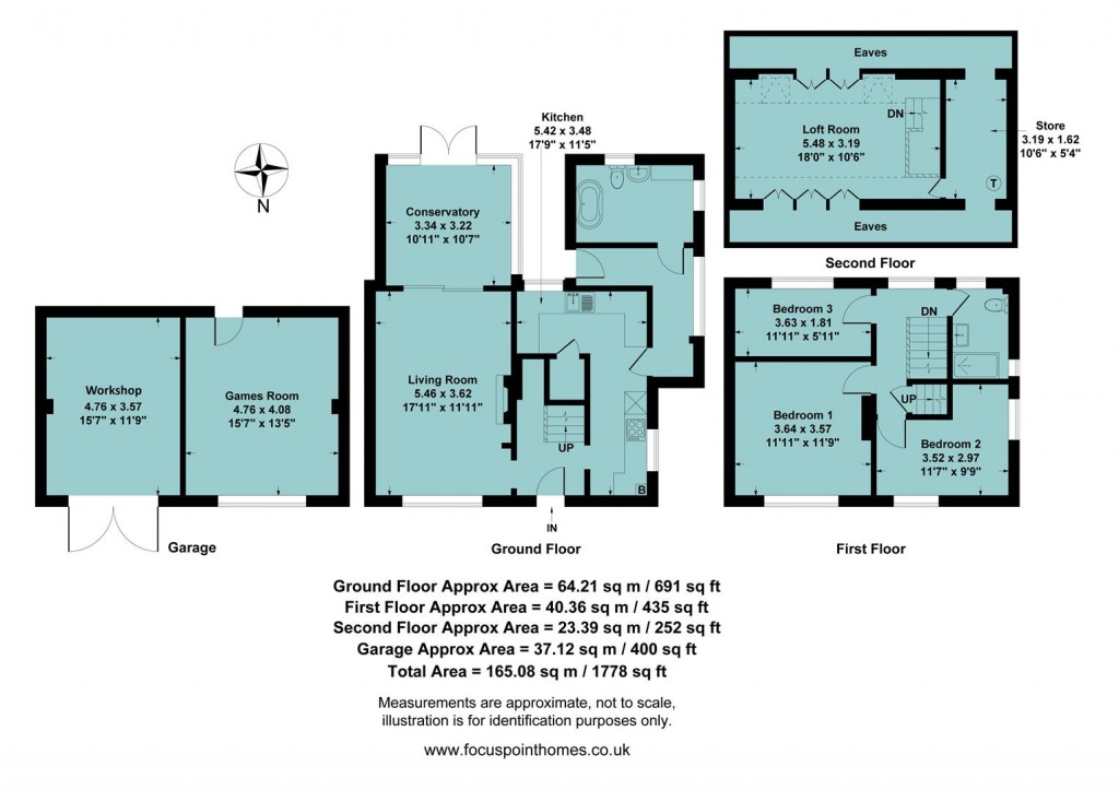 Floorplans For Orchard Way, Kings Sutton, Banbury