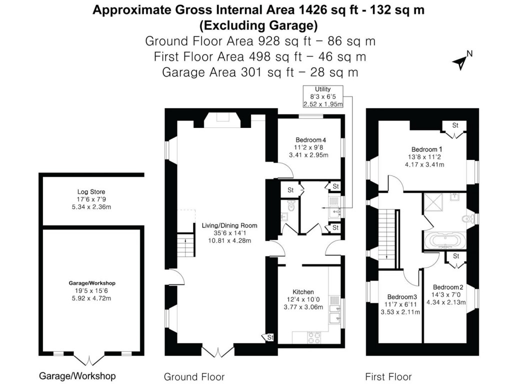 Floorplans For Broadwoodkelly, Winkleigh