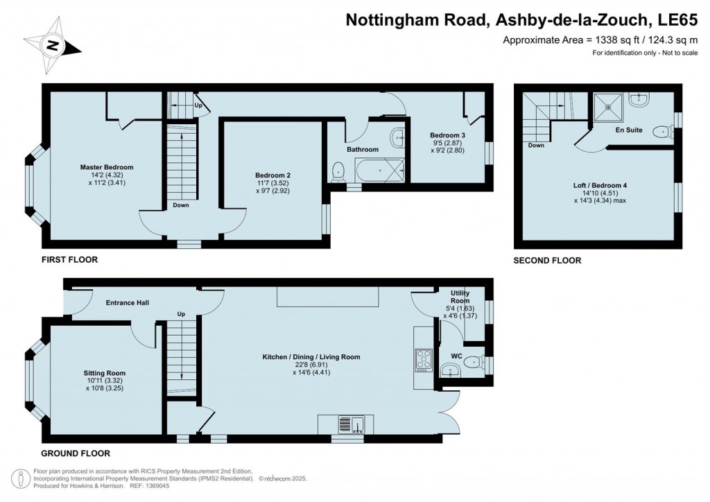 Floorplans For Nottingham Road, Ashby-De-La-Zouch, LE65