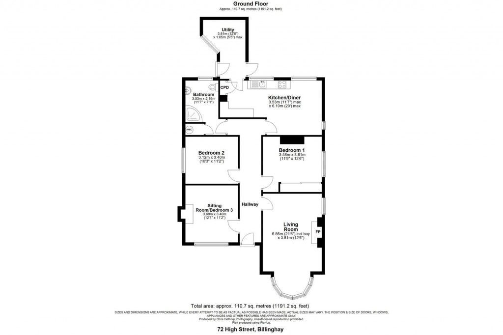 Floorplans For High Street, Billinghay, Lincoln