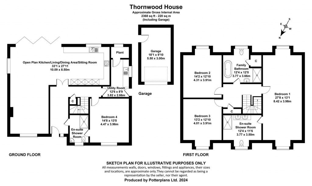 Floorplans For Bembridge, Isle of Wight