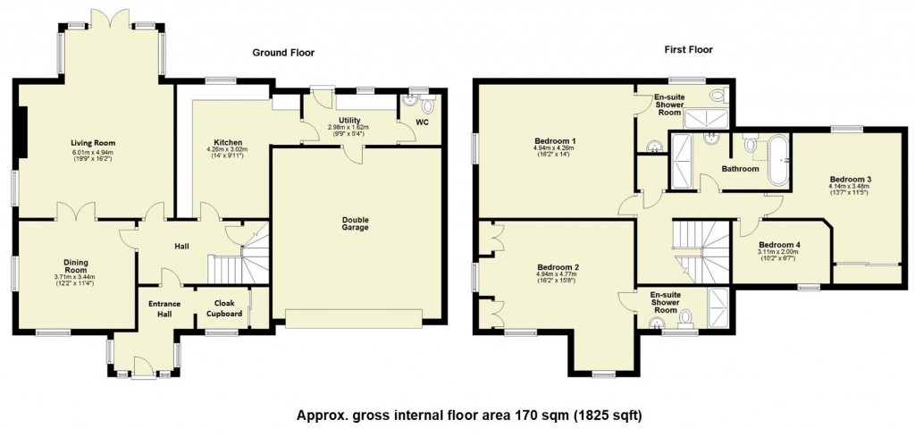 Floorplans For Rowley Gardens, Bottisham