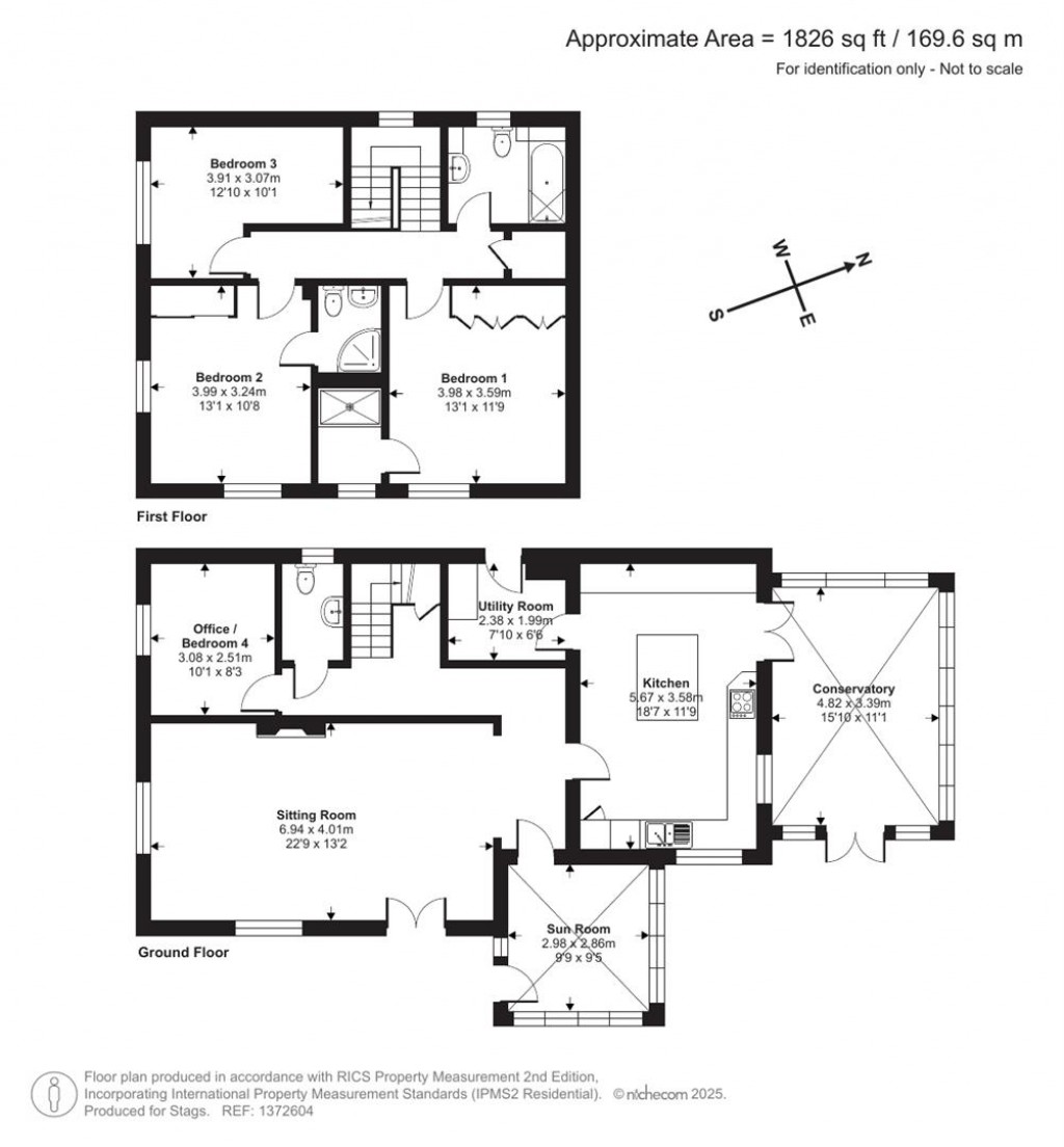 Floorplans For Off Fore Street, Grampound, Nr Truro