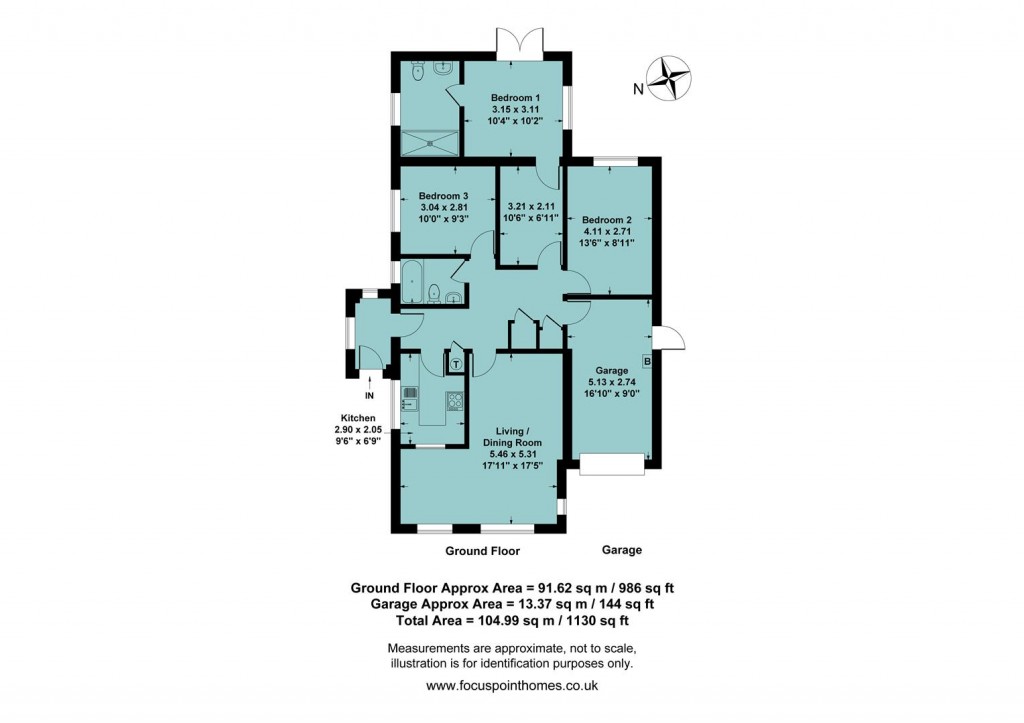 Floorplans For Hereford Way, Banbury