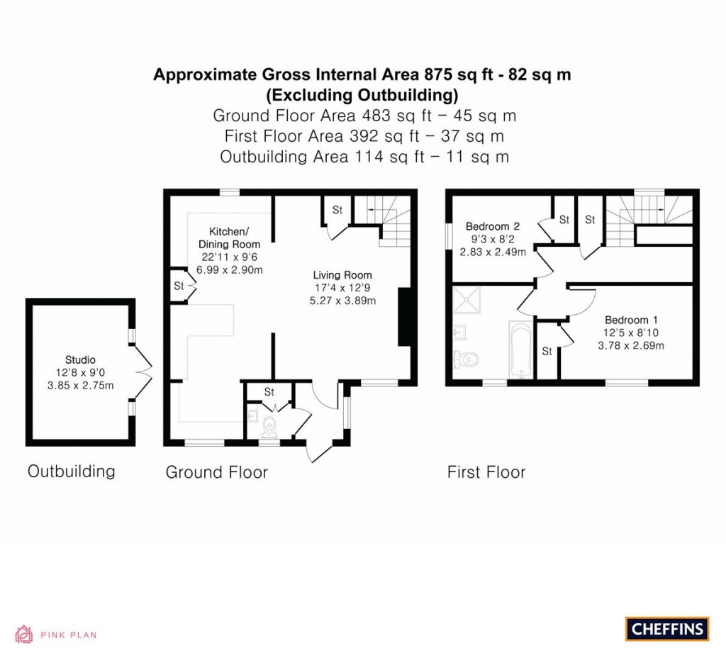 Floorplans For West Wickham Road, Balsham, Cambridge