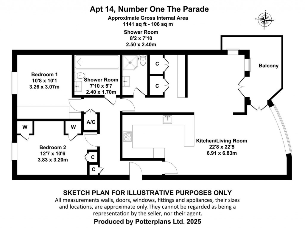 Floorplans For Cowes, Isle of Wight