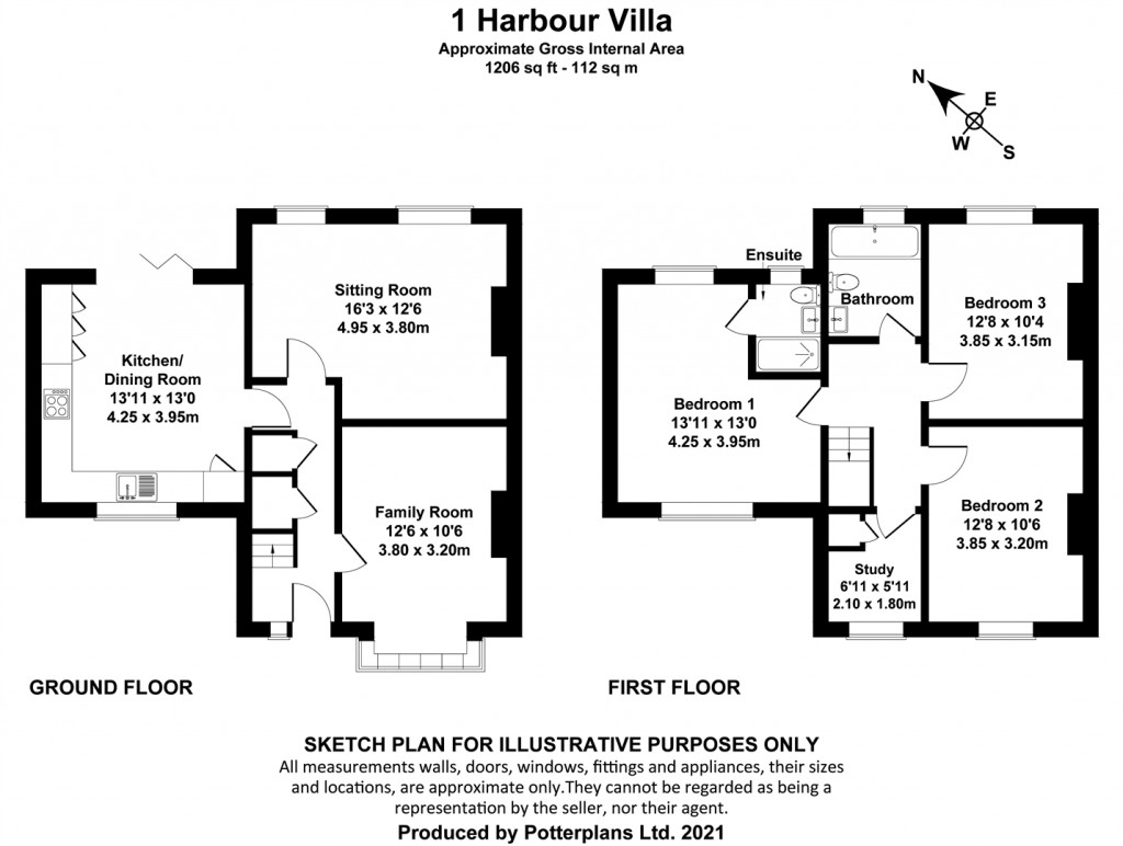 Floorplans For Newlands, St Helens, Isle of Wight