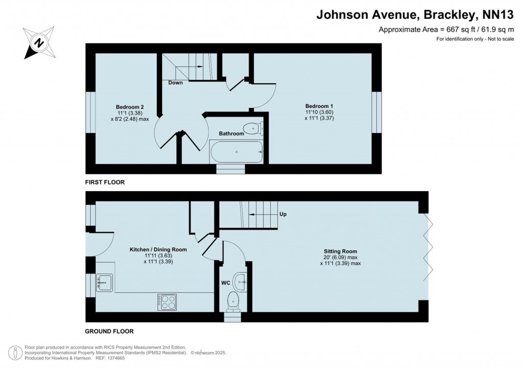 Floorplans For Johnson Avenue, Brackley, NN13