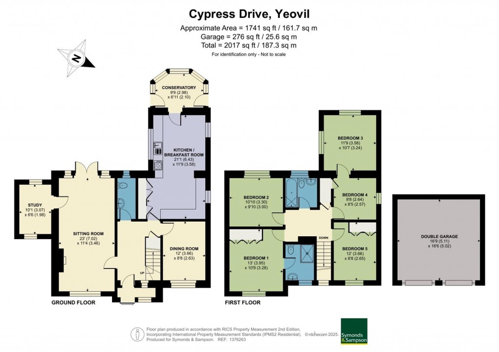 Floorplans For Cypress Drive, Yeovil, Somerset