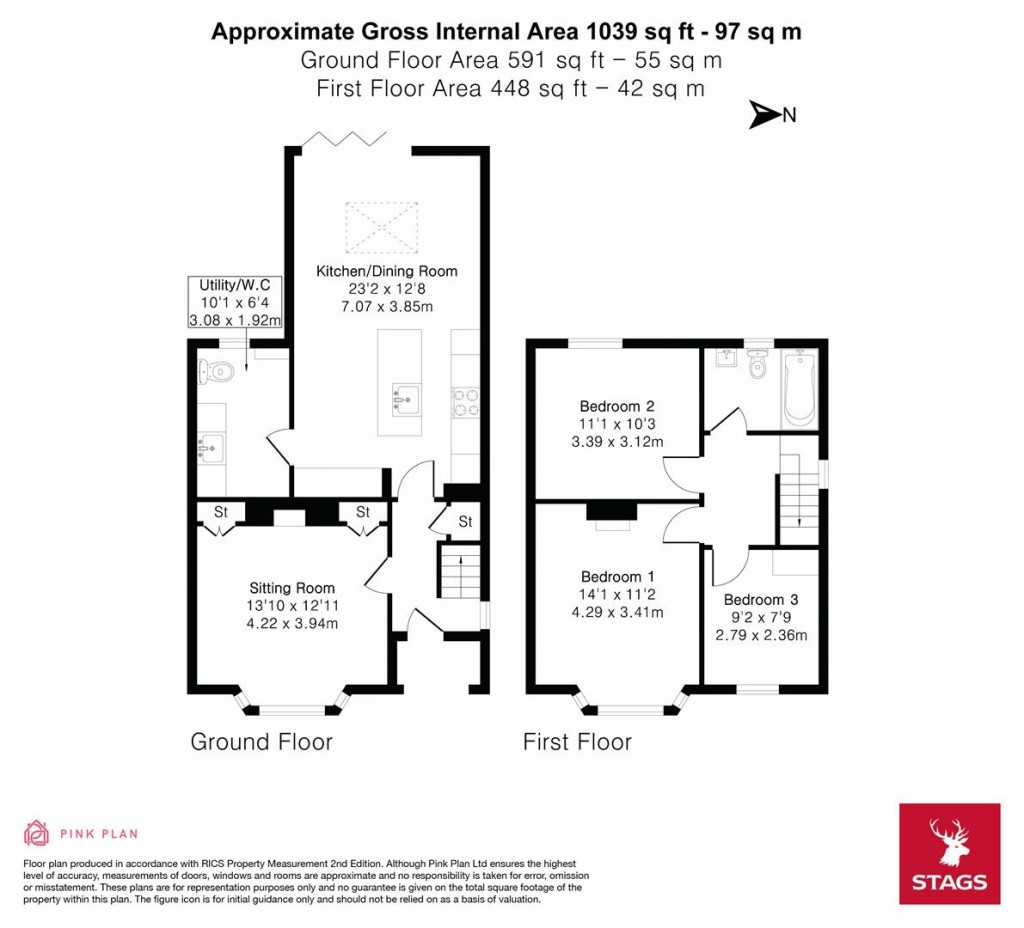Floorplans For Croft Road, Ipplepen