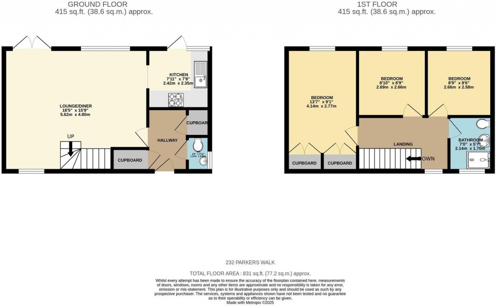 Floorplans For Parkers Walk, Newmarket