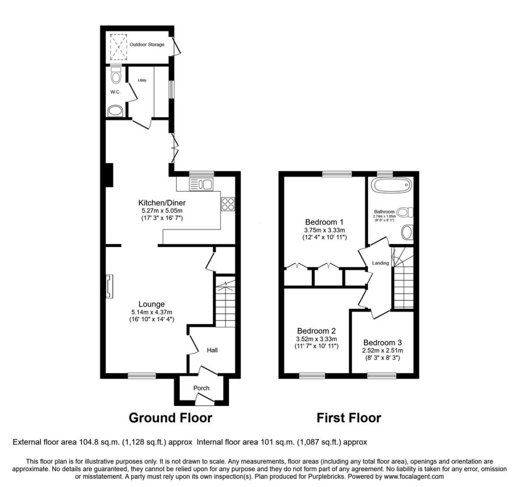 Floorplans For School House Gardens, Loddiswell