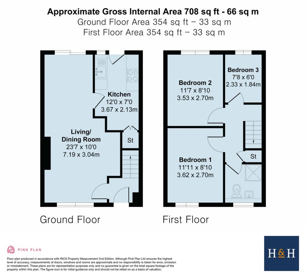 Floorplans For Balliol Road, Daventry, NN11